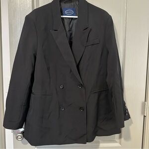 Scoop XL Women’s Suit Blazer Jacket Business Formal Wear Black